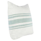 22 Inch Square Linen Accent Throw Pillow Stripe Design Eucalyptus White By Casagear Home BM283687