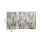 22 x 42 Canvas Wall Art Abstract Luxury Paint Design Set of 3 Gold Gray By Casagear Home BM283743