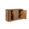 Tess 60 Inch Sideboard Buffet Cabinet Console 3 Drawers 2 Doors Brown By Casagear Home BM283852