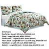 Elia 8 Piece Polyester King Comforter Set Tropical Design Green White By Casagear Home BM283885