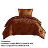 Jay 2 Piece Twin Comforter Set Copper Polyester Velvet Deluxe Texture By Casagear Home BM283898