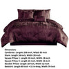 Jay 7 Piece King Comforter Set Purple Polyester Velvet Deluxe Texture By Casagear Home BM283903