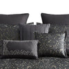 Pixie 10 Piece Polyester King Comforter Set Damask Pattern Charcoal Gray By Casagear Home BM283917