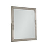 Bran 36 x 36 Modern Square Dresser Mirror, Pine Wood, Light Brown By Casagear Home