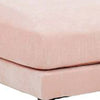 Rio 32 Inch Modular Ottoman Box Cushion Seat Wood Legs Blush Pink By Casagear Home BM284324