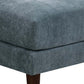 Rio 33 Inch Modular Armless Sofa Chair Lumbar Cushion Slate Blue Fabric By Casagear Home BM284326