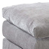 Luna 33 Inch Modular Ottoman Three Layer Plush Cushioned Seat Gray By Casagear Home BM284330