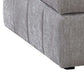 Luna 33 Inch Modular Ottoman Three Layer Plush Cushioned Seat Gray By Casagear Home BM284330