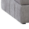 Luna 33 Inch Modular Ottoman Three Layer Plush Cushioned Seat Gray By Casagear Home BM284330