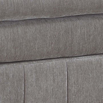 Luna 33 Inch Modular Ottoman Three Layer Plush Cushioned Seat Gray By Casagear Home BM284330