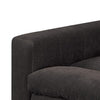 Luna 33 Inch Modular 1 Arm Corner Chair Triple Plush Cushion Seat Dark Gray By Casagear Home BM284331