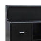 47 Inch Serving Cabinet Buffet Sideboard Console 2 Drawers Shelves Black By Casagear Home BM284377