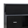 47 Inch Serving Cabinet Buffet Sideboard Console 2 Drawers Shelves Black By Casagear Home BM284377