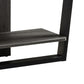 Hedy 34 Inch Modern Console Table 3 Shelf Slanted Legs Two Toned Black By Casagear Home BM284399