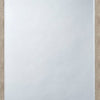 Structure 26 x 38 Modern Rectangular Mirror Shargeen Texture Bevel Ivory By Casagear Home BM284427