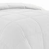 Beth Reversible Microfiber Twin Comforter Squared Stitching Pure White By Casagear Home BM284434