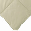 Beth Reversible Microfiber Queen Comforter Squared Stitching Ivory Beige By Casagear Home BM284438