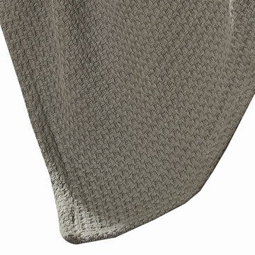 Nyx Twin Size Ultra Soft Cotton Thermal Blanket Textured Feel Taupe By Casagear Home BM284445