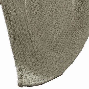 Nyx Twin Size Ultra Soft Cotton Thermal Blanket Textured Feel Beige By Casagear Home BM284446