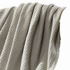 Nyx Queen Size Ultra Soft Cotton Thermal Blanket Textured Feel Taupe By Casagear Home BM284453