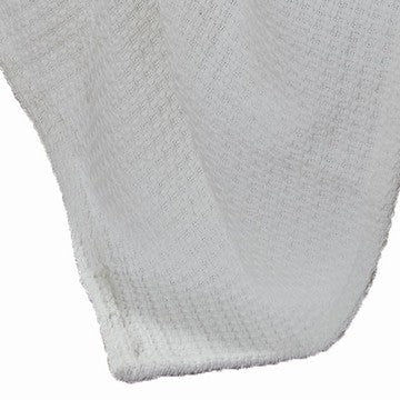 Nyx Queen Size Ultra Soft Cotton Thermal Blanket Textured Feel White By Casagear Home BM284456