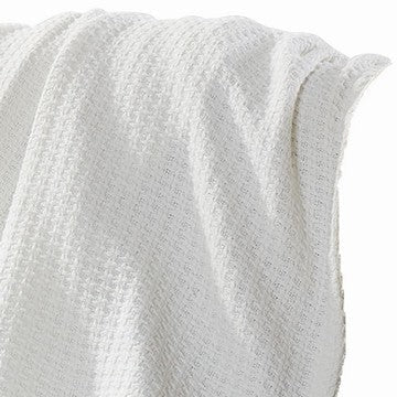 Nyx King Size Ultra Soft Cotton Thermal Blanket Textured Feel White By Casagear Home BM284462