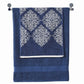 Eula Modern 6 Piece Cotton Towel Set Stylish Damask Pattern Deep Blue By Casagear Home BM284473