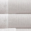 Indy Modern 6 Piece Cotton Towel Set Softly Textured Design Crisp White By Casagear Home BM284476