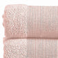 Indy Modern 6 Piece Cotton Towel Set Softly Textured Design Peach Blush By Casagear Home BM284477