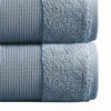 Indy Modern 6 Piece Cotton Towel Set Softly Textured Design Slate Blue By Casagear Home BM284480