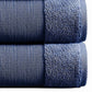 Indy Modern 6 Piece Cotton Towel Set Softly Textured Design Deep Blue By Casagear Home BM284484