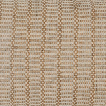 14 x 20 Lumbar Accent Throw Pillow Basket Jute Handwoven Pattern Beige By Casagear Home BM284486