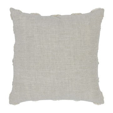 22 x 22 Modern Throw Pillow Shag Geometric Diamond Ivory Gray By Casagear Home BM284518