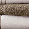 Dana 6 Piece Soft Egyptian Cotton Towel Set Striped Pattern Taupe White By Casagear Home BM284585