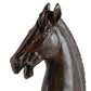 Don 11 Inch Horse Bust Statuette Tabletop Accent Decor Brown Resin Metal By Casagear Home BM284973