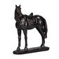 Don 10 Inch Horse Figurine Sculpture Handmade Table Accent Brown Polyresin By Casagear Home BM284974