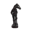 Don 10 Inch Horse Figurine Sculpture Handmade Table Accent Brown Polyresin By Casagear Home BM284974