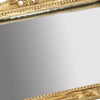 16 Inch Serving Tray Decorative Mirrored Bottom Carved Gold Frame By Casagear Home BM285017