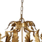 20 Inch Luxury Grade 3 Light Chandelier Acanthus Leaf Metal Gold Finish By Casagear Home BM285187