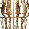 20 Inch Luxury Grade 3 Light Chandelier Acanthus Leaf Metal Gold Finish By Casagear Home BM285187