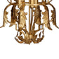 20 Inch Luxury Grade 3 Light Chandelier Acanthus Leaf Metal Gold Finish By Casagear Home BM285187