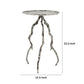 24 Inch Accent Table Aluminum Metal Branch Tripod Legs Antique Silver By Casagear Home BM285251