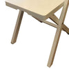 34 Inch Folding Chair High Quality Metal Frame and Angled Legs Beige By Casagear Home BM285325