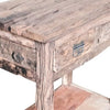 32 Inch Rustic Kitchen Island Table 2 Drawers Distressed White Wood By Casagear Home BM285389