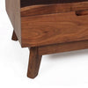 23 Inch Nightstand Side Table Live Edge Acacia Wood 3 Drawers Brown By Casagear Home BM285393