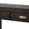 Joni 48 Inch Side Console Table Acacia Wood 2 Drawer 1 Shelf Espresso By Casagear Home BM285421