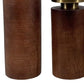 12 10 8 Inch Mango Wood Candle Holders with Round Column Pedestals Brown By Casagear Home BM285547