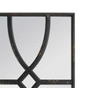 Tio 24 Inch Fir Wood Wall Mirror Set of 2 Geometric Overlaid Design Black By Casagear Home BM285574