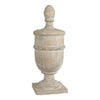 22 Inch Classical Accent Decor Statuette, Turned Finial Design, Off White By Casagear Home