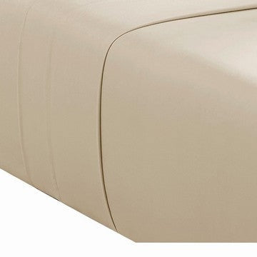 Ivy 4 Piece Queen Size Cotton Ultra Soft Bed Sheet Set Prewashed Cream By Casagear Home BM285637